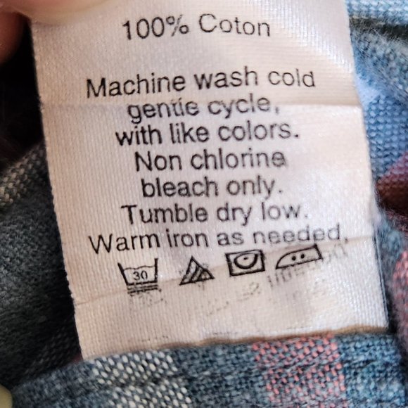 J. Crew Plaid Men's Size Medium Long Sleeve Button-up Shirt 100% Cotton - Picture 8 of 9